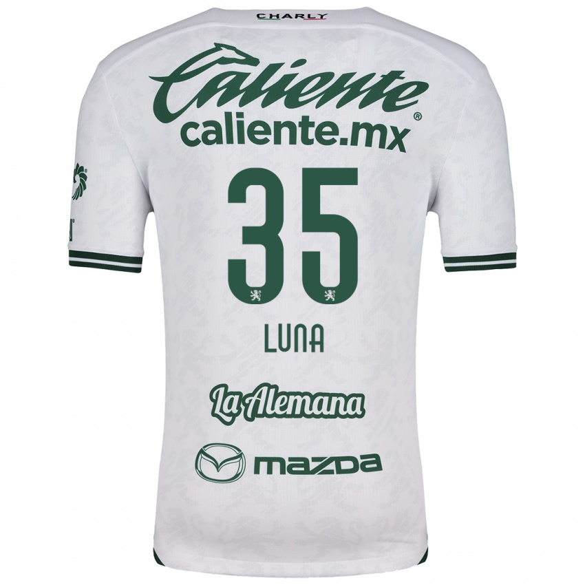 Criança Camisola Diego Luna #35 Branco Verde Alternativa 2024/25 Camisa