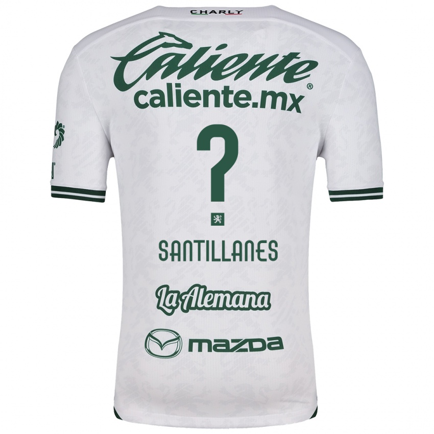 Criança Camisola Antonio Santillanes #0 Branco Verde Alternativa 2024/25 Camisa