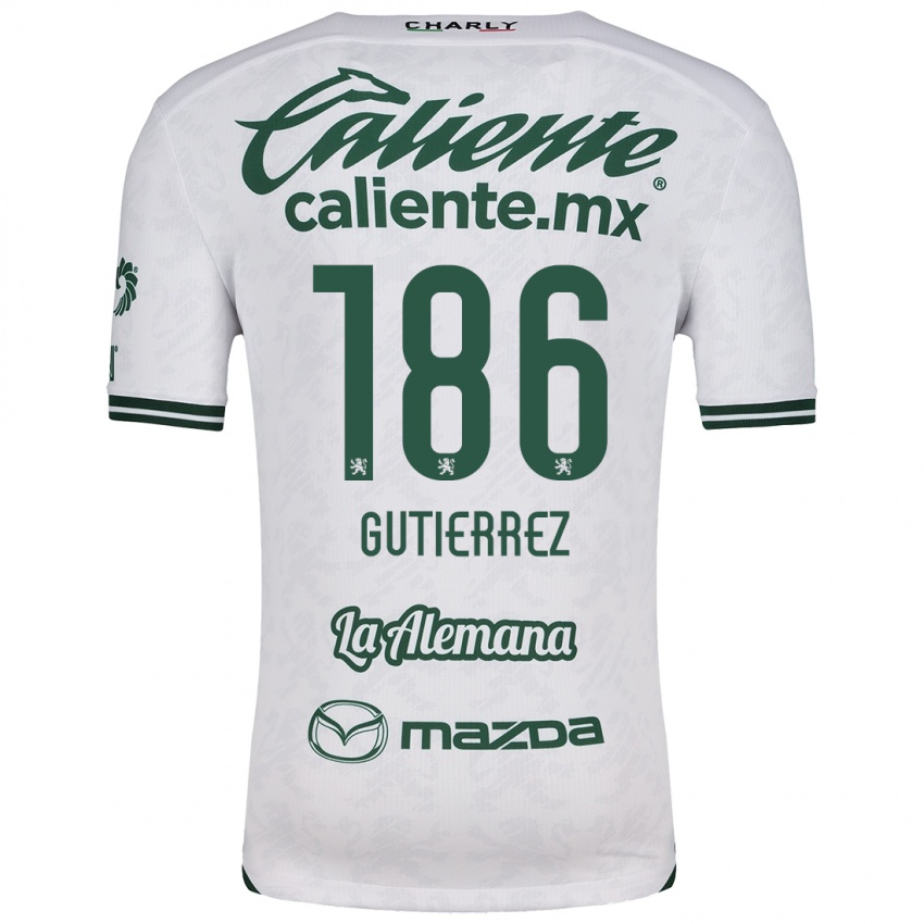 Criança Camisola Alan Gutiérrez #186 Branco Verde Alternativa 2024/25 Camisa