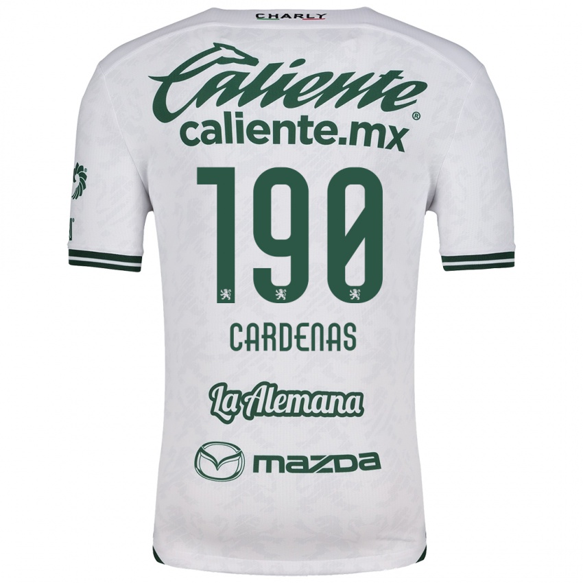 Criança Camisola Emilio Cárdenas #190 Branco Verde Alternativa 2024/25 Camisa