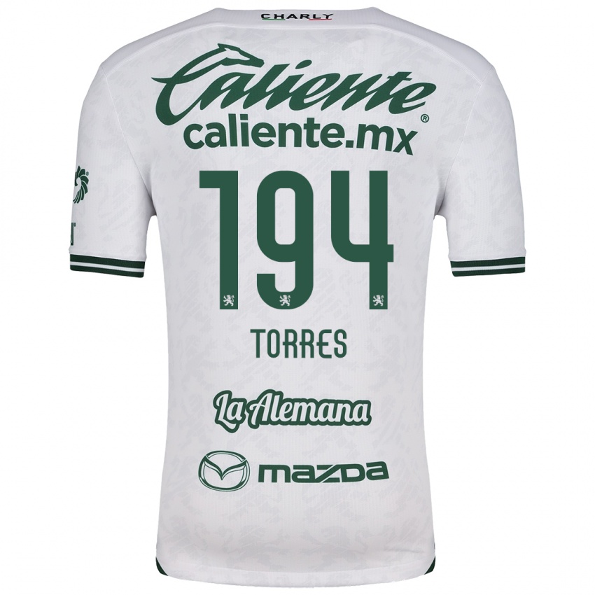 Criança Camisola Erick Torres #194 Branco Verde Alternativa 2024/25 Camisa