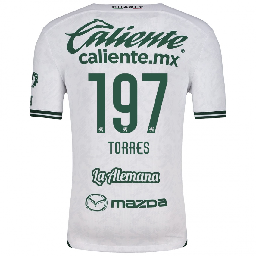 Criança Camisola Erick Torres #197 Branco Verde Alternativa 2024/25 Camisa