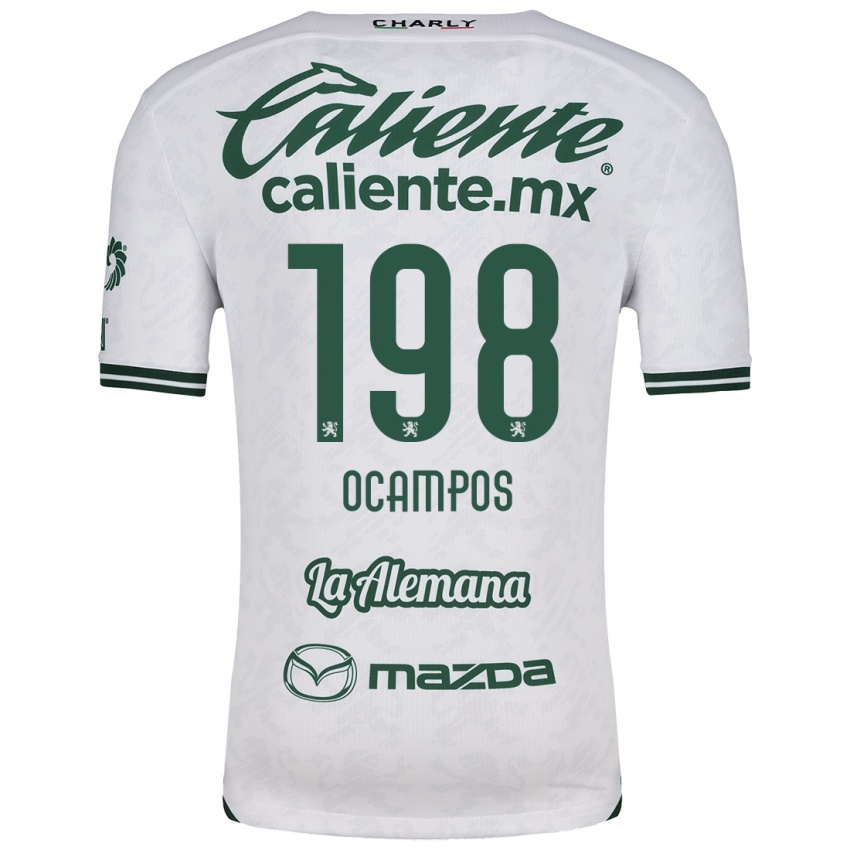 Criança Camisola Omar Ocampos #198 Branco Verde Alternativa 2024/25 Camisa