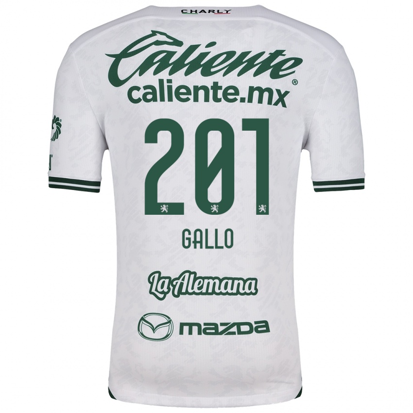 Criança Camisola Andrés Gallo #201 Branco Verde Alternativa 2024/25 Camisa