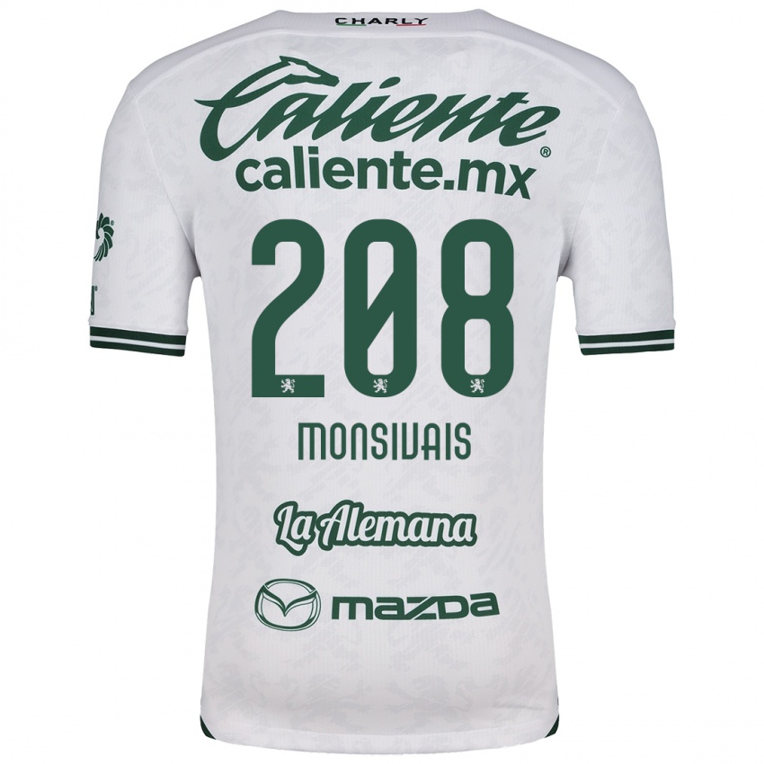 Criança Camisola Daniel Monsivaís #208 Branco Verde Alternativa 2024/25 Camisa