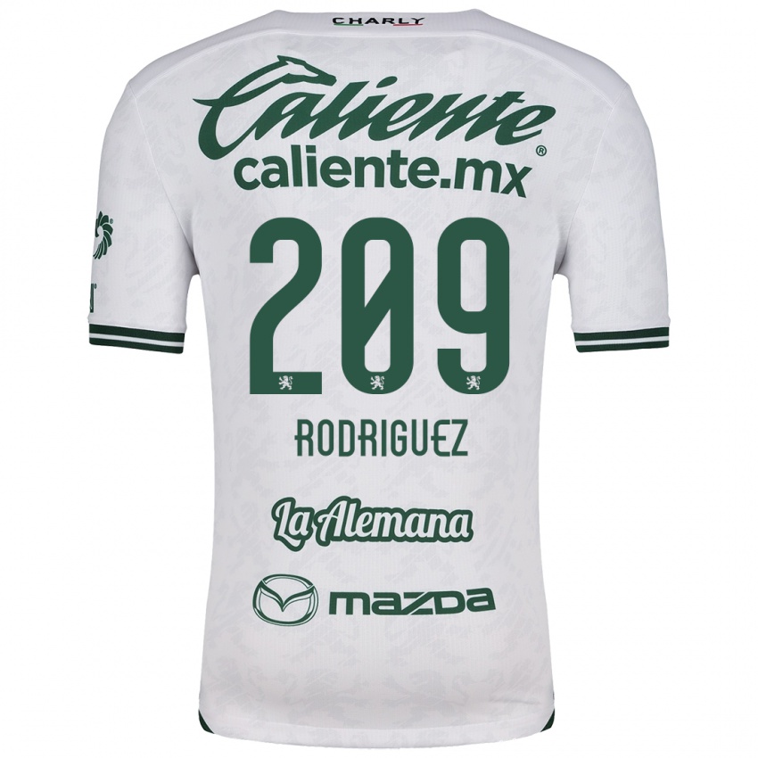 Criança Camisola Víctor Rodríguez #209 Branco Verde Alternativa 2024/25 Camisa