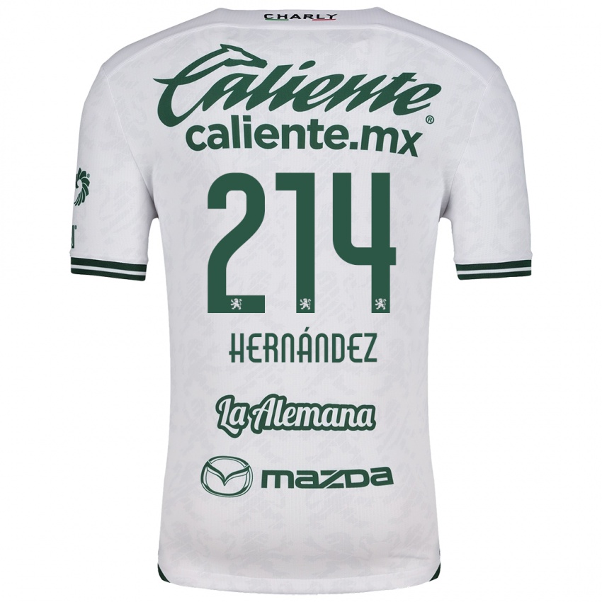 Criança Camisola Iván Hernández #214 Branco Verde Alternativa 2024/25 Camisa