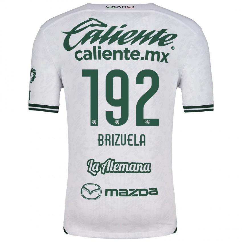 Criança Camisola Juan Brizuela #192 Branco Verde Alternativa 2024/25 Camisa