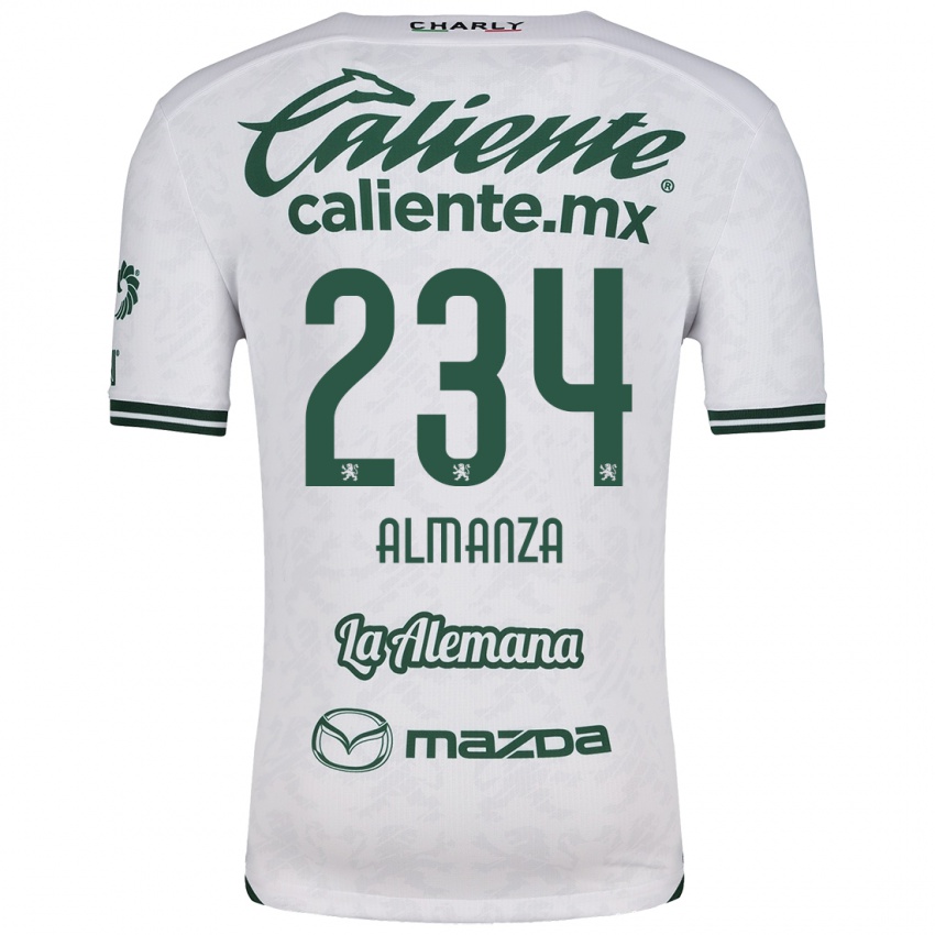 Criança Camisola Román Almanza #234 Branco Verde Alternativa 2024/25 Camisa