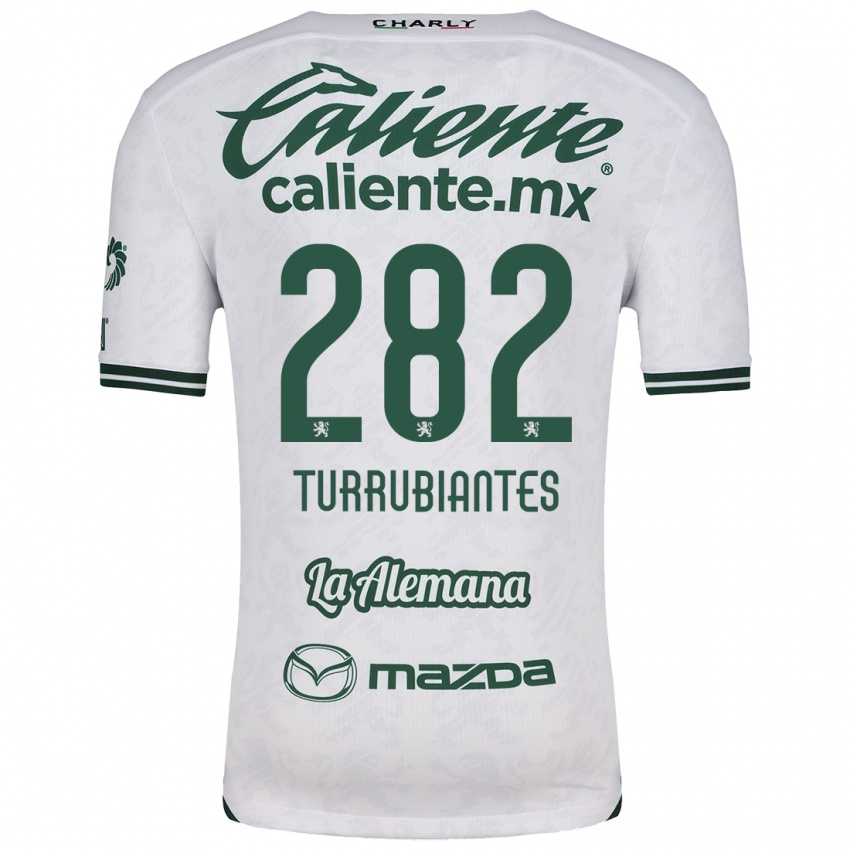 Criança Camisola Abdon Turrubiantes #282 Branco Verde Alternativa 2024/25 Camisa