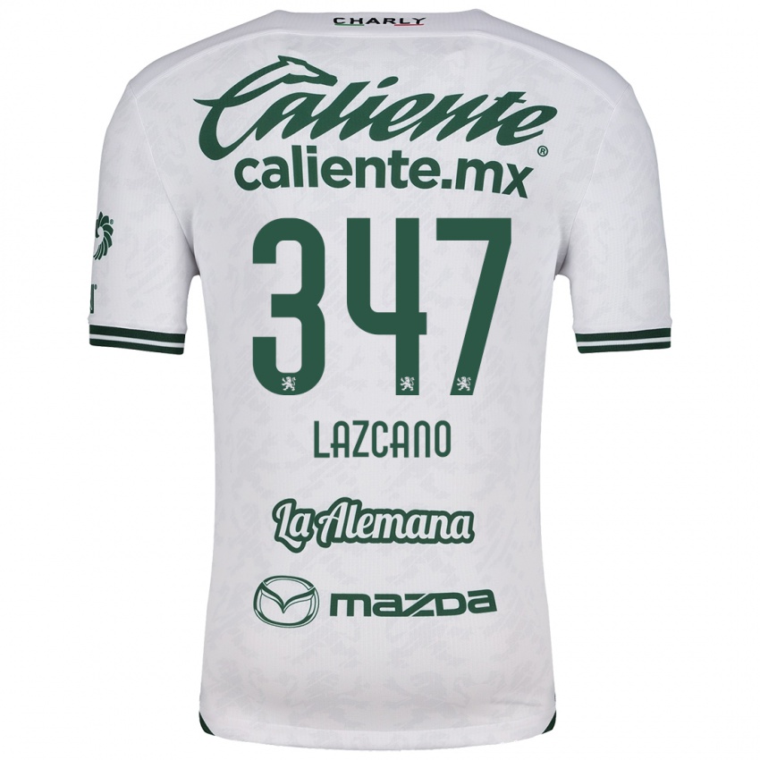 Criança Camisola Evan Lazcano #347 Branco Verde Alternativa 2024/25 Camisa