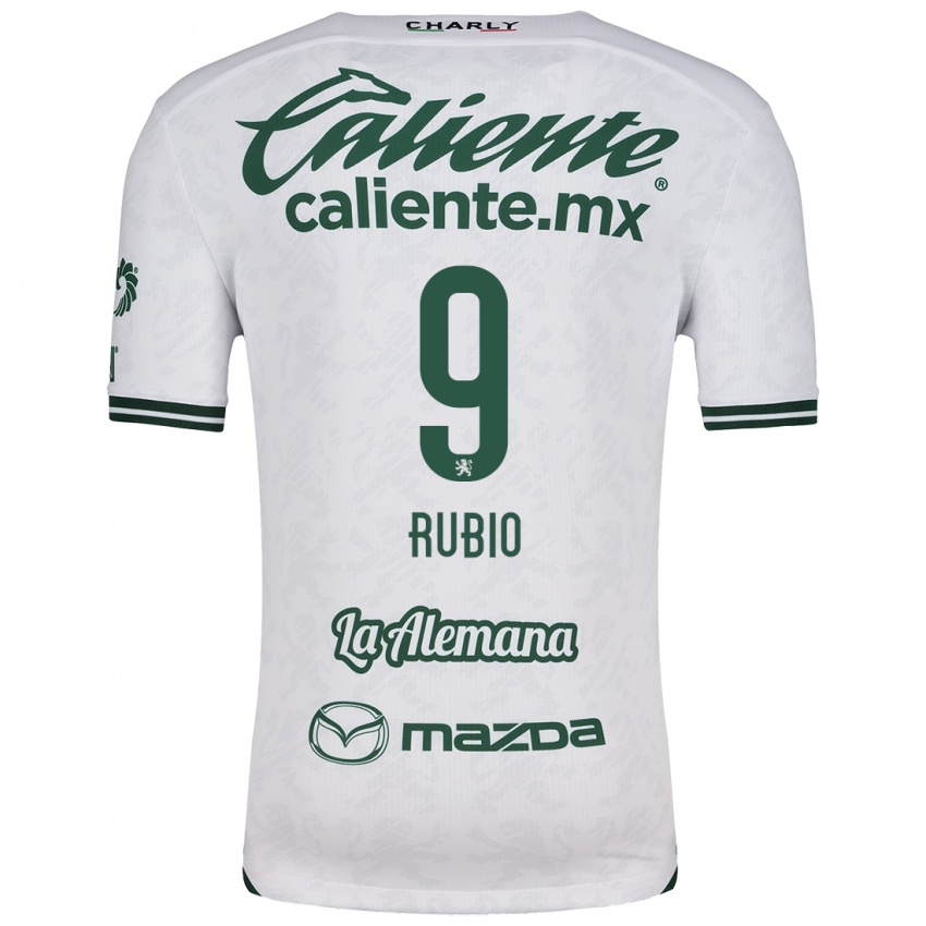 Criança Camisola Brian Rubio #9 Branco Verde Alternativa 2024/25 Camisa