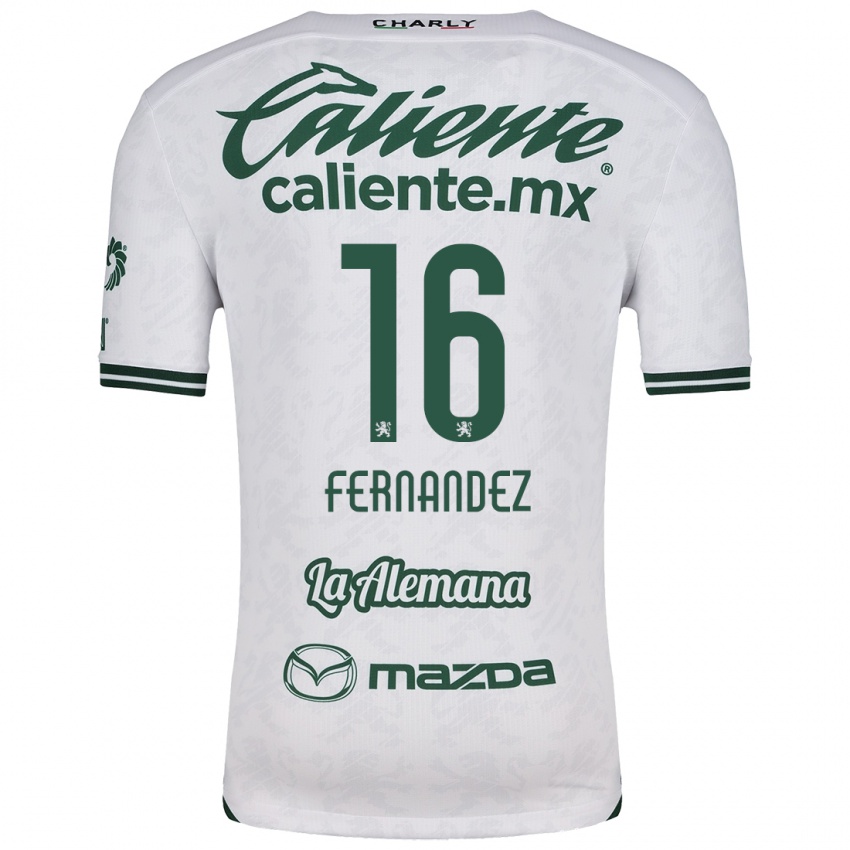 Criança Camisola Omar Fernández #16 Branco Verde Alternativa 2024/25 Camisa