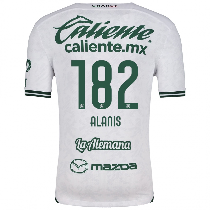 Criança Camisola Alejandro Alanís #182 Branco Verde Alternativa 2024/25 Camisa