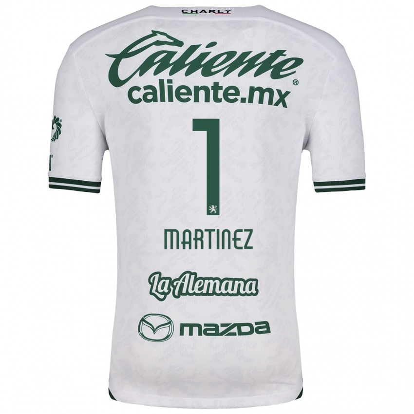 Criança Camisola Angeles Martínez #1 Branco Verde Alternativa 2024/25 Camisa