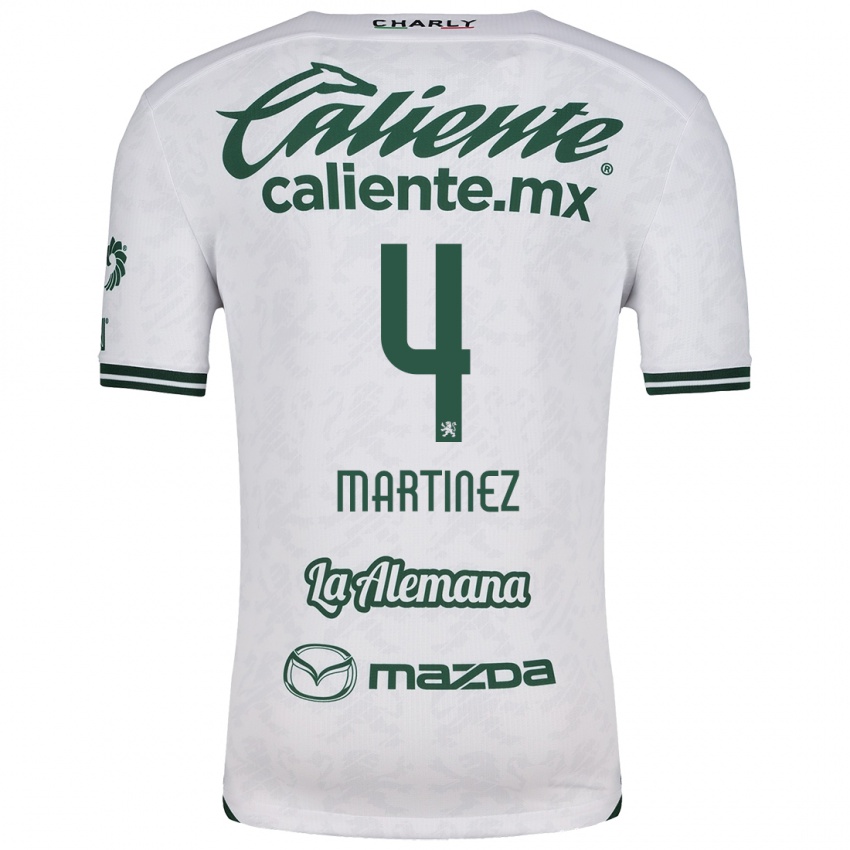 Criança Camisola Mitzi Martínez #4 Branco Verde Alternativa 2024/25 Camisa