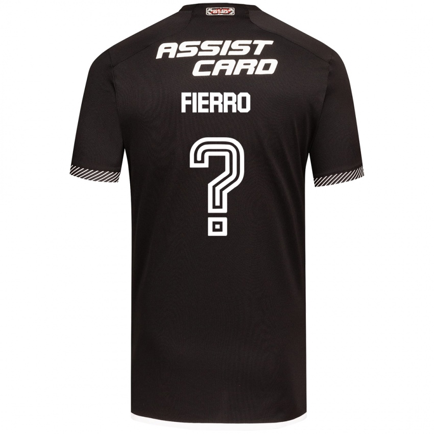 Criança Camisola Julio Fierro #0 Preto Branco Alternativa 2024/25 Camisa