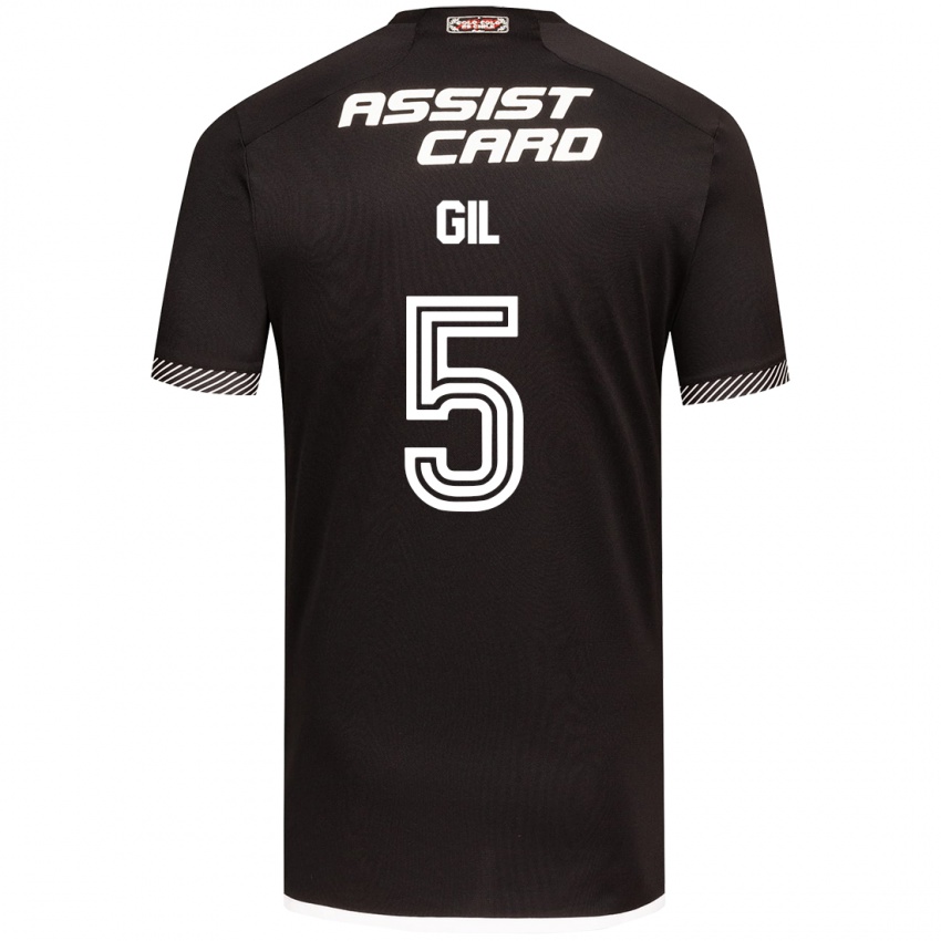 Criança Camisola Leonardo Gil #5 Preto Branco Alternativa 2024/25 Camisa