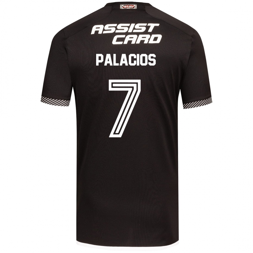 Criança Camisola Carlos Palacios #7 Preto Branco Alternativa 2024/25 Camisa