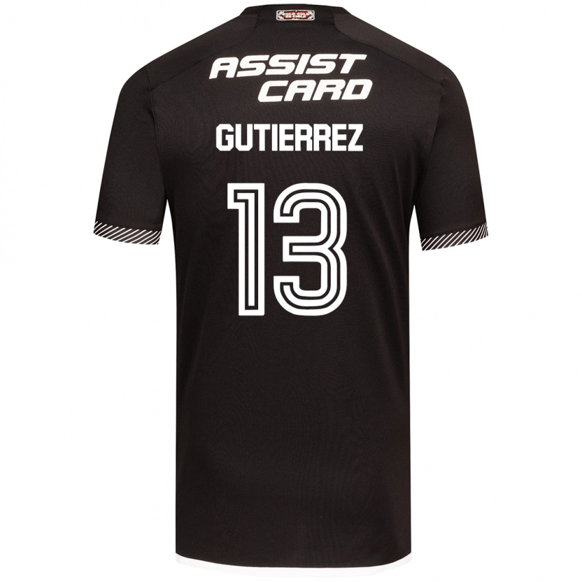 Criança Camisola Bruno Gutiérrez #13 Preto Branco Alternativa 2024/25 Camisa