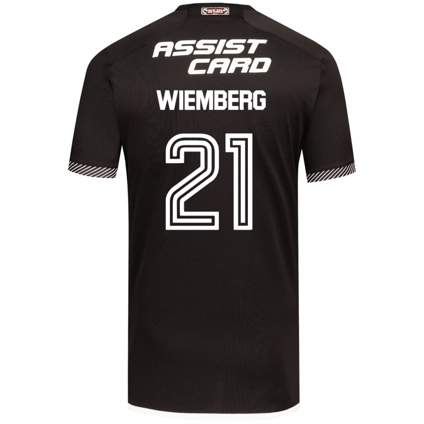 Criança Camisola Erick Wiemberg #21 Preto Branco Alternativa 2024/25 Camisa