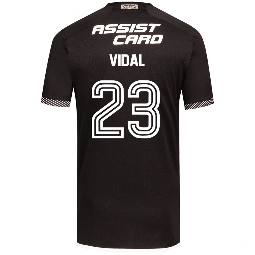 Criança Camisola Arturo Vidal #23 Preto Branco Alternativa 2024/25 Camisa