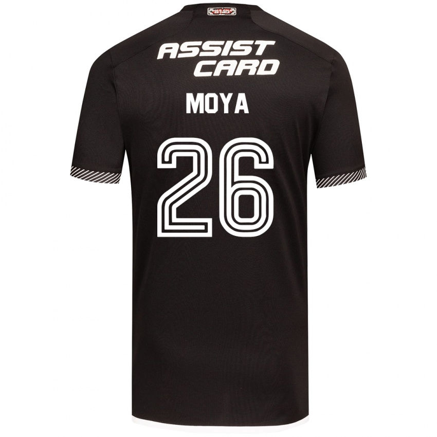 Criança Camisola Matías Moya #26 Preto Branco Alternativa 2024/25 Camisa