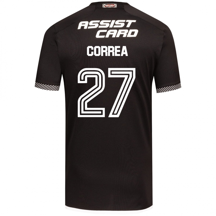 Criança Camisola Javier Correa #27 Preto Branco Alternativa 2024/25 Camisa