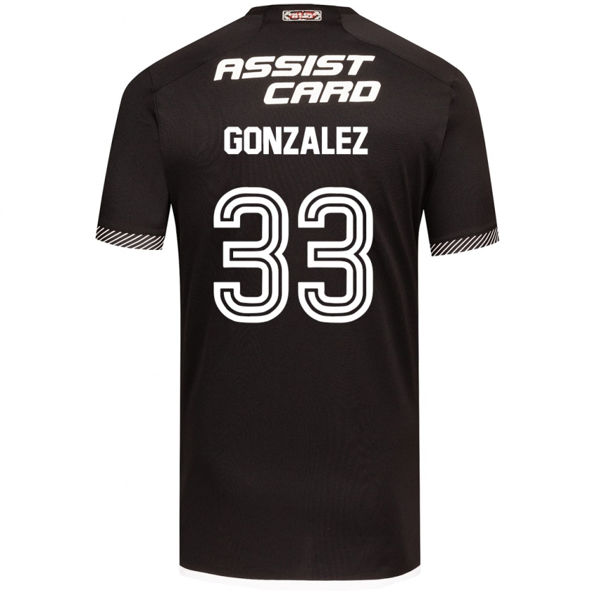 Criança Camisola Ramiro González #33 Preto Branco Alternativa 2024/25 Camisa