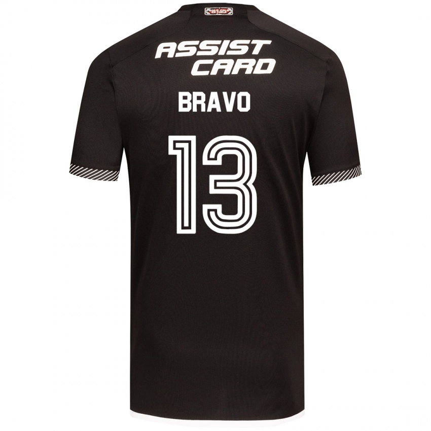 Criança Camisola Santiago Bravo #13 Preto Branco Alternativa 2024/25 Camisa