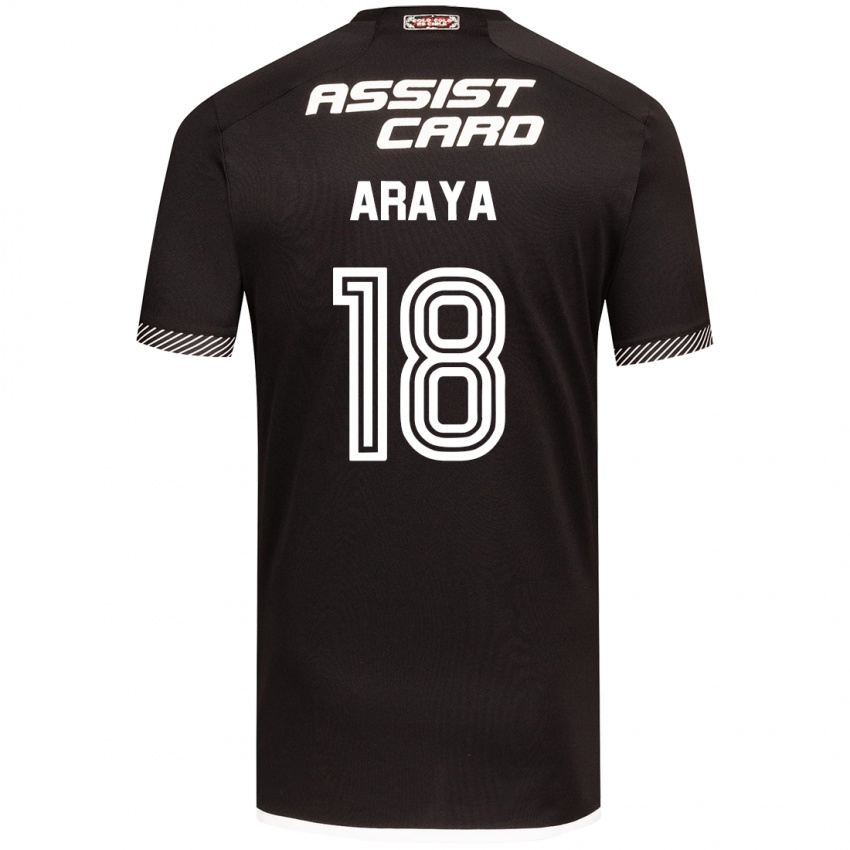 Criança Camisola Benjamín Araya #18 Preto Branco Alternativa 2024/25 Camisa