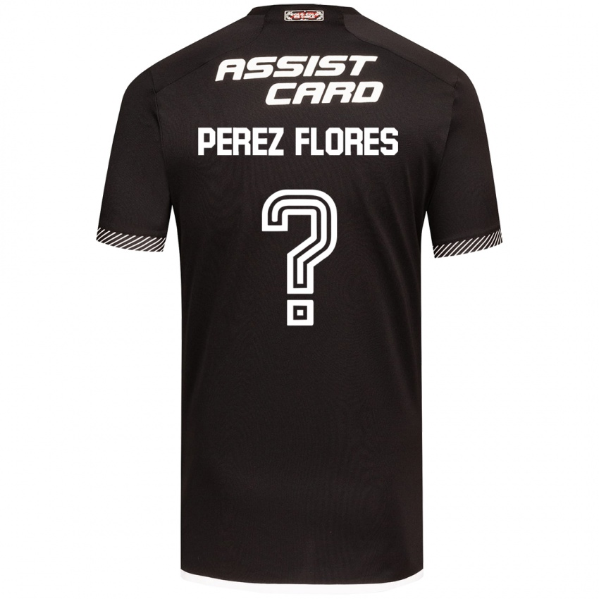 Criança Camisola Benjamín Pérez Flores #0 Preto Branco Alternativa 2024/25 Camisa