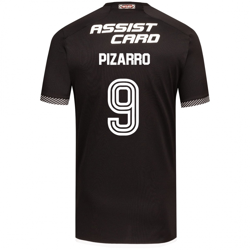 Criança Camisola Damián Pizarro #9 Preto Branco Alternativa 2024/25 Camisa