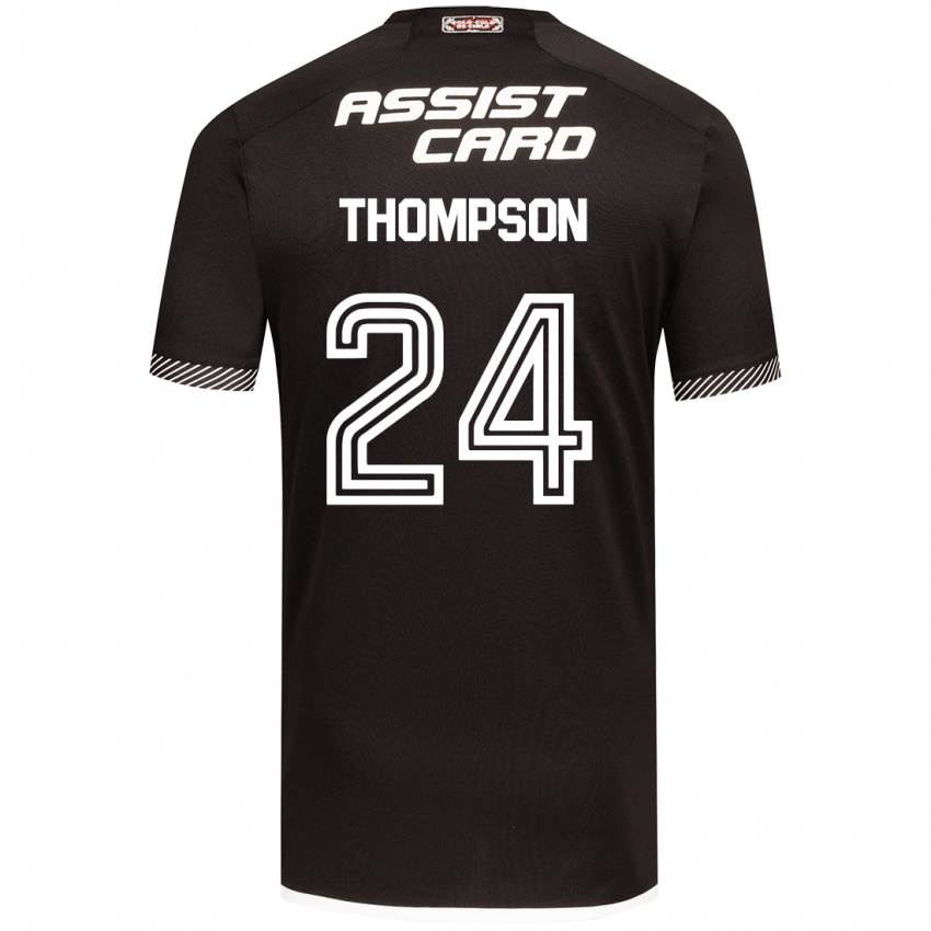 Criança Camisola Jordhy Thompson #24 Preto Branco Alternativa 2024/25 Camisa