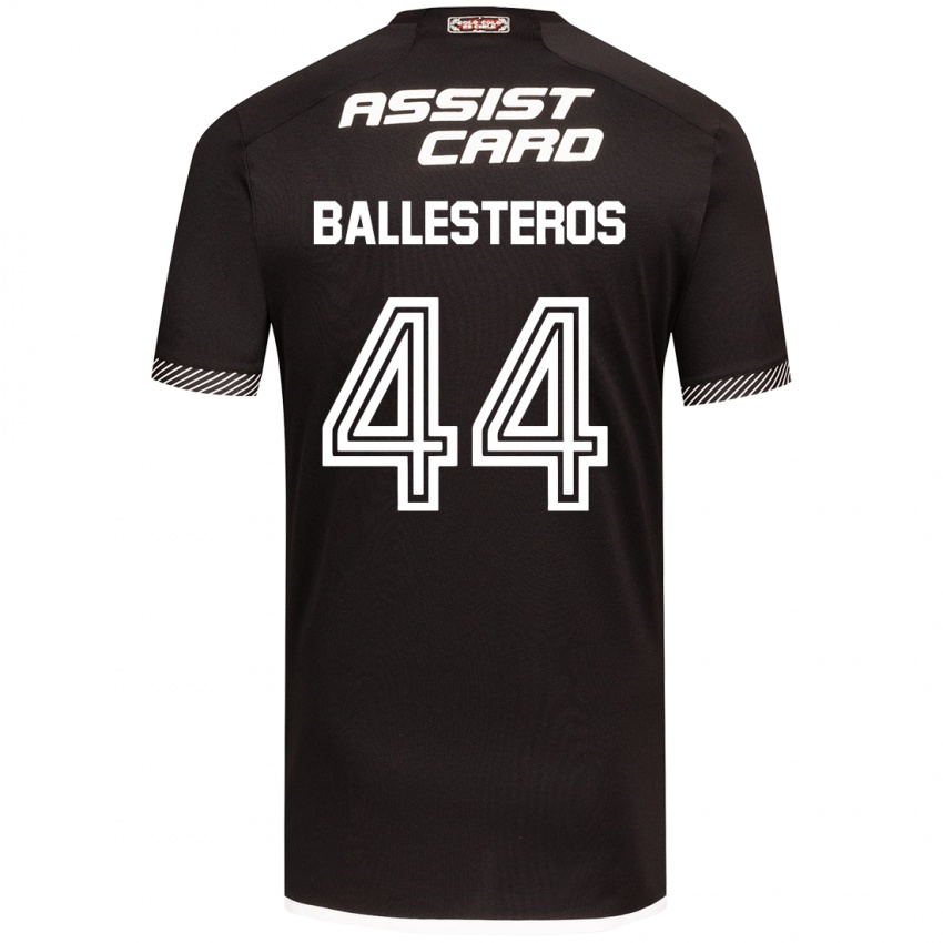 Criança Camisola Martín Ballesteros #44 Preto Branco Alternativa 2024/25 Camisa