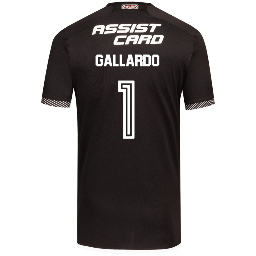 Criança Camisola Alexia Gallardo #1 Preto Branco Alternativa 2024/25 Camisa