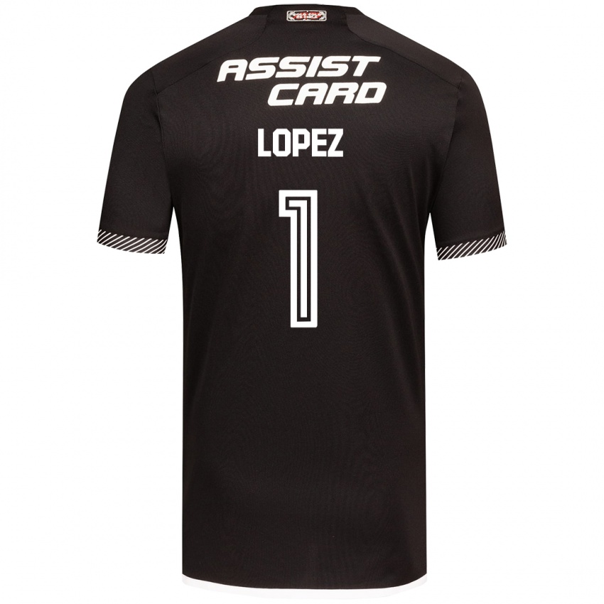 Criança Camisola Yessenia López #1 Preto Branco Alternativa 2024/25 Camisa