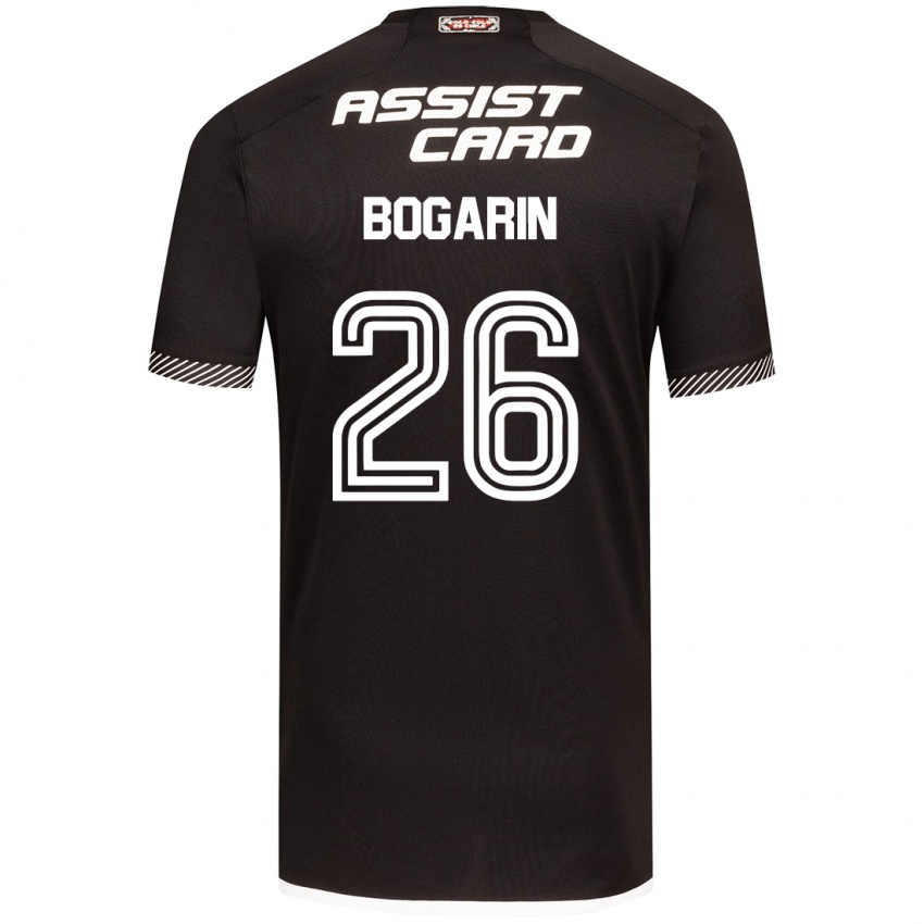 Criança Camisola Dahiana Bogarín #26 Preto Branco Alternativa 2024/25 Camisa