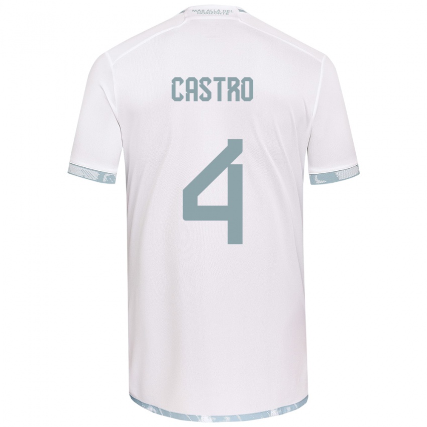 Criança Camisola José Ignacio Castro #4 Branco Cinza Alternativa 2024/25 Camisa