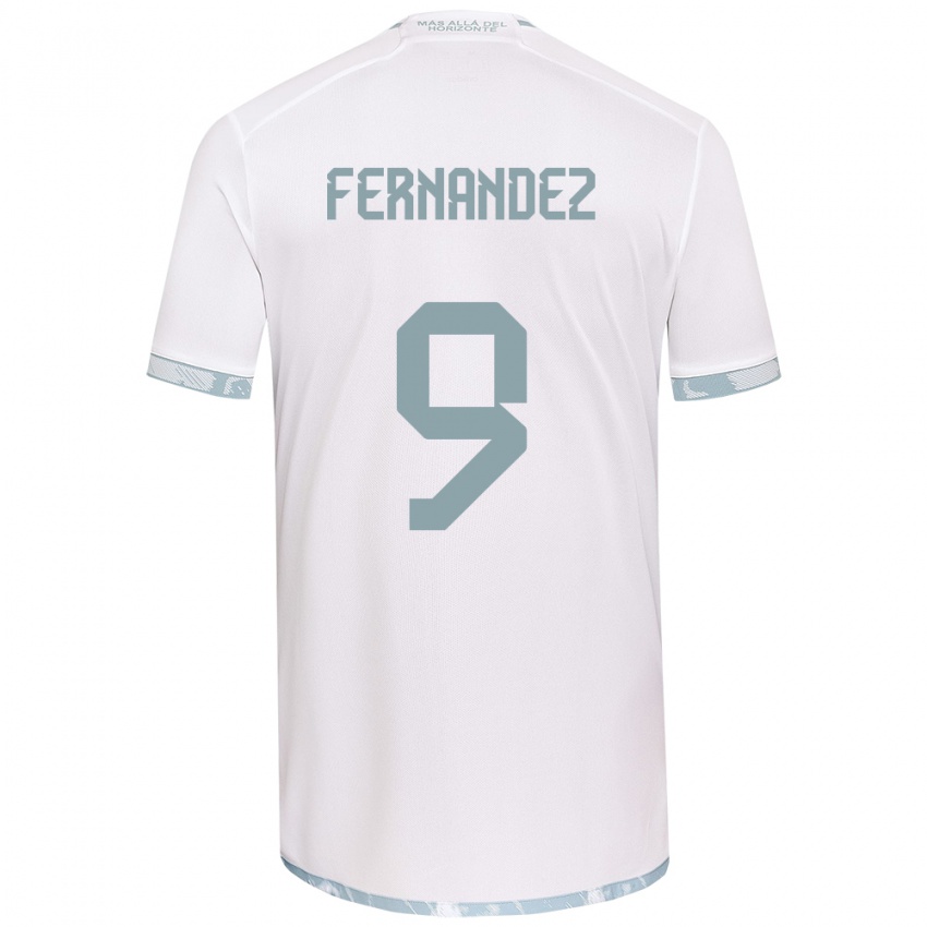 Criança Camisola Leandro Fernández #9 Branco Cinza Alternativa 2024/25 Camisa