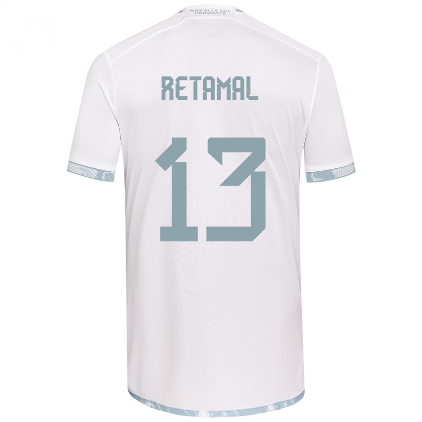 Criança Camisola David Retamal #13 Branco Cinza Alternativa 2024/25 Camisa