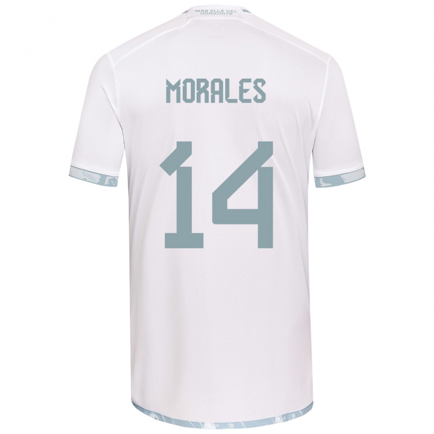 Criança Camisola Marcelo Morales #14 Branco Cinza Alternativa 2024/25 Camisa