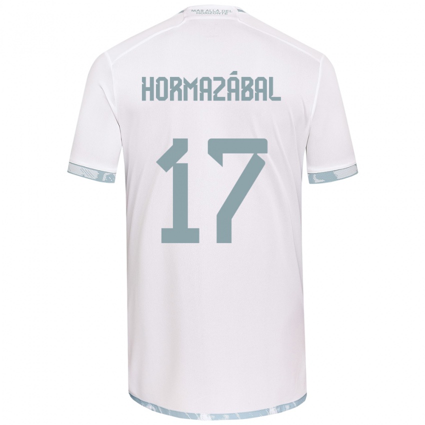 Criança Camisola Fabián Hormazábal #17 Branco Cinza Alternativa 2024/25 Camisa