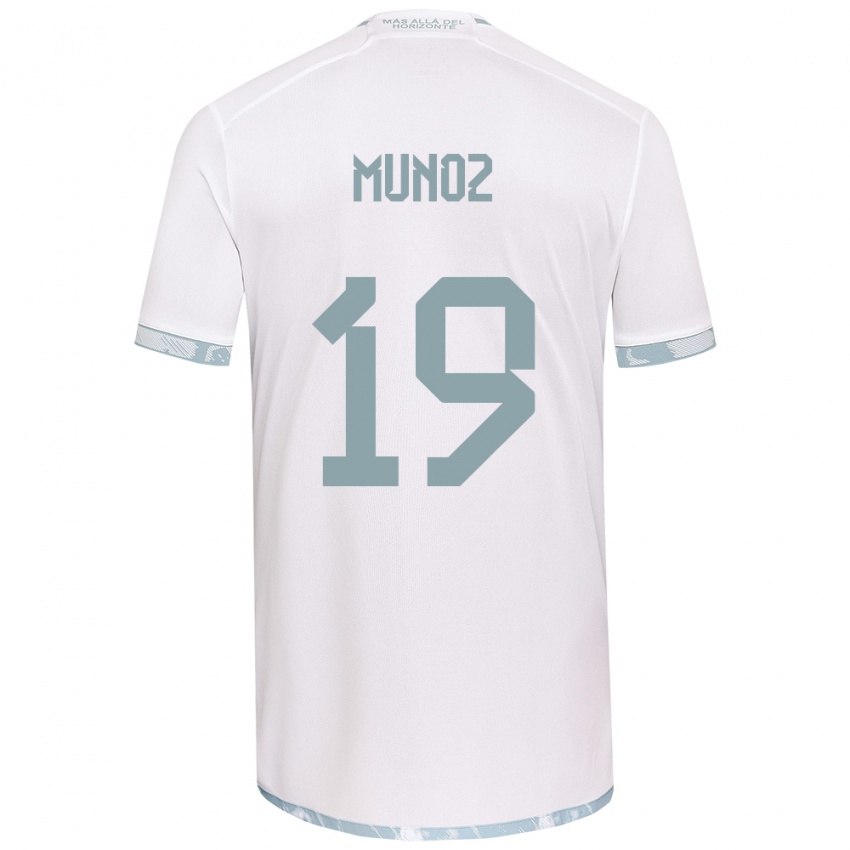 Criança Camisola Cristóbal Muñoz #19 Branco Cinza Alternativa 2024/25 Camisa