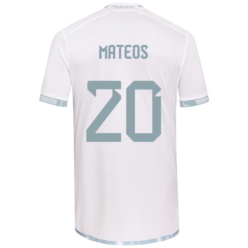 Criança Camisola Federico Mateos #20 Branco Cinza Alternativa 2024/25 Camisa