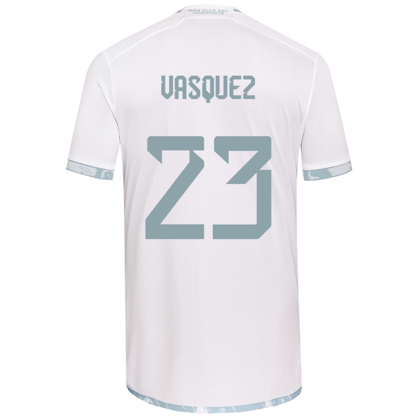 Criança Camisola Ignacio Vásquez #23 Branco Cinza Alternativa 2024/25 Camisa