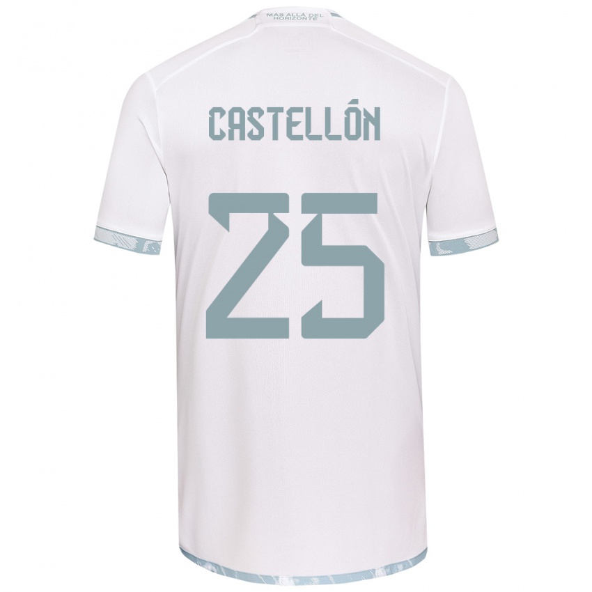 Criança Camisola Gabriel Castellón #25 Branco Cinza Alternativa 2024/25 Camisa