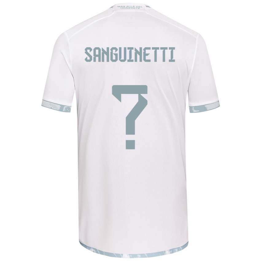 Criança Camisola Fernando Osorio Sanguinetti #0 Branco Cinza Alternativa 2024/25 Camisa