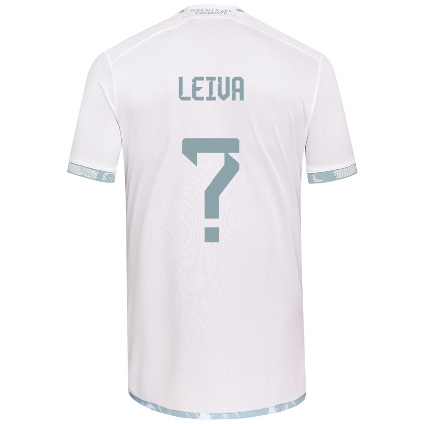 Criança Camisola Sergio Leiva #0 Branco Cinza Alternativa 2024/25 Camisa