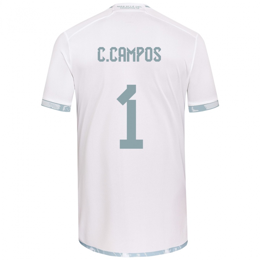 Criança Camisola Cristóbal Campos #1 Branco Cinza Alternativa 2024/25 Camisa